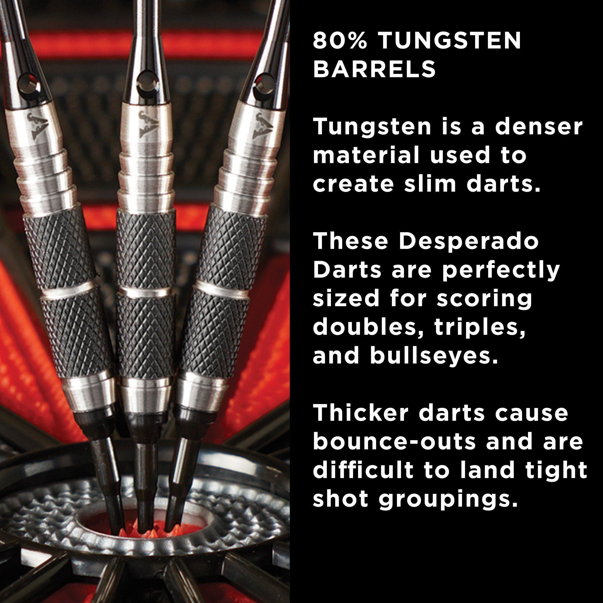 [REFURBISHED] Viper Desperado 80% Tungsten Death Mark Soft Tip Darts 1 Knurled Ring 18 Grams Refurbished Refurbished GLD Products 