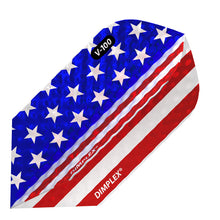 Load image into Gallery viewer, Viper Dimplex Dart Flights Slim American Flag Metallic Vertical
