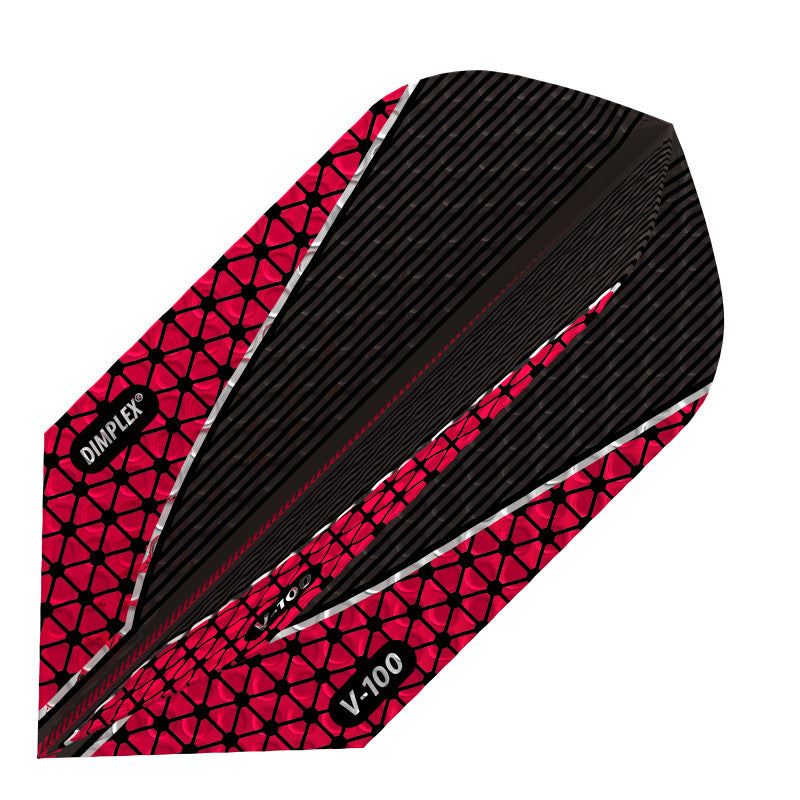 Viper Dimplex Dart Flights Slim Metallic Red V-100 Series