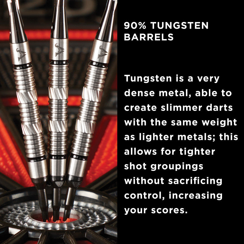 Viper Element 90% Tungsten Soft Tip Darts Grooved Barrel 18 Grams