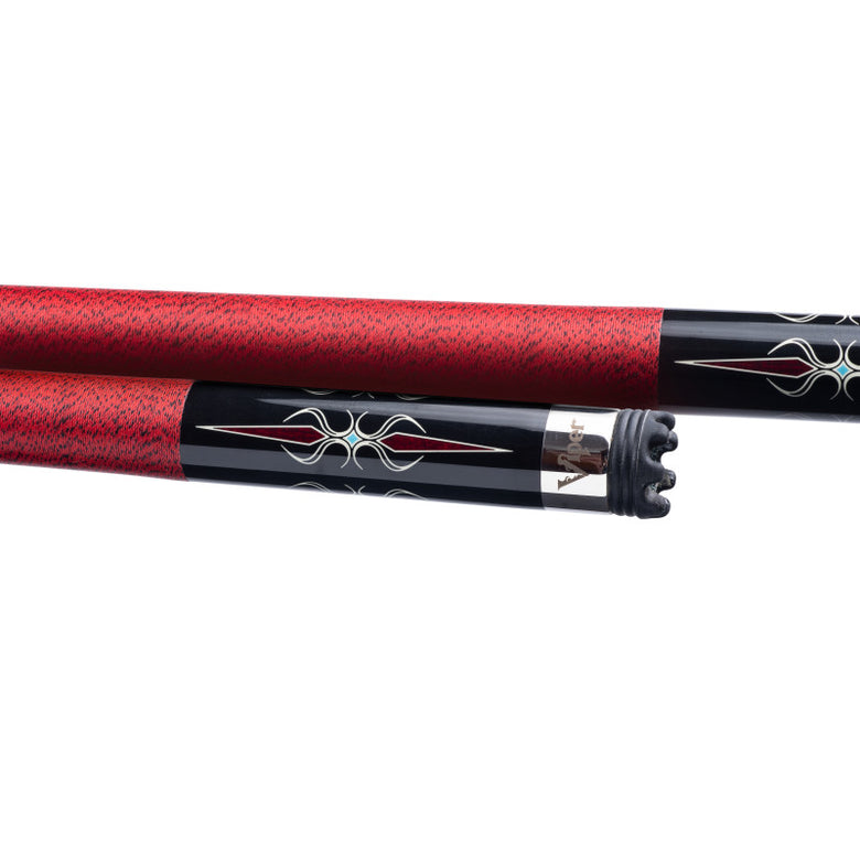 Viper Sinister Red and Black Wrap Billiard/Pool Cue Stick 19 Ounce