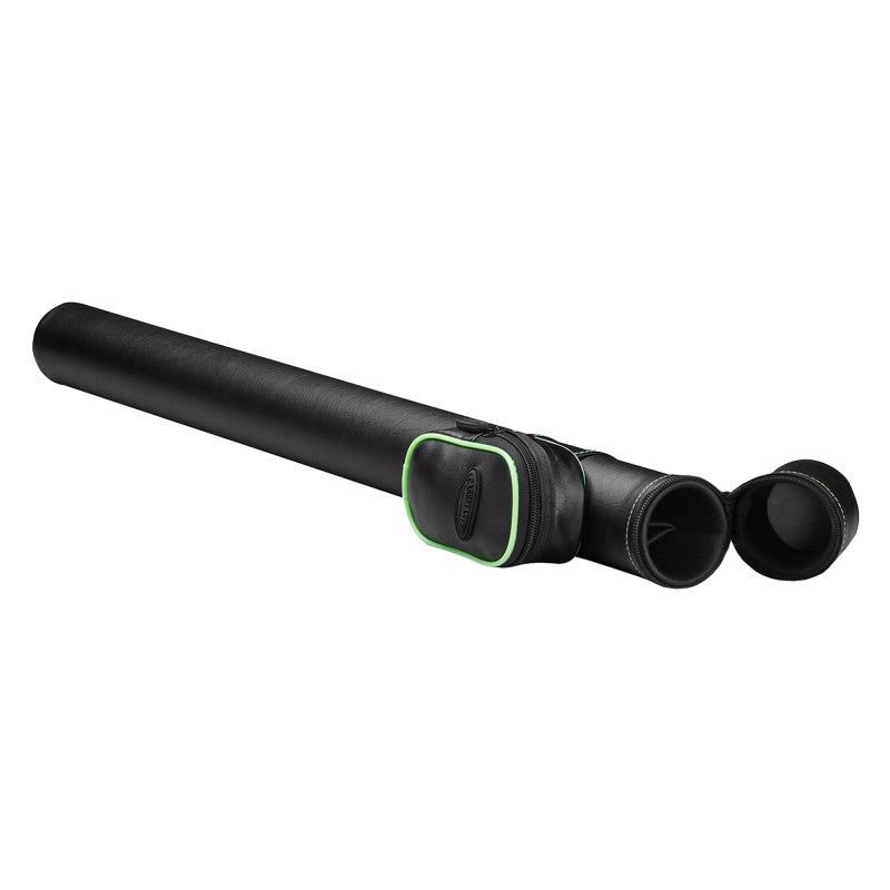 Casemaster Q-Vault Supreme Black with Green Trim Cue Case