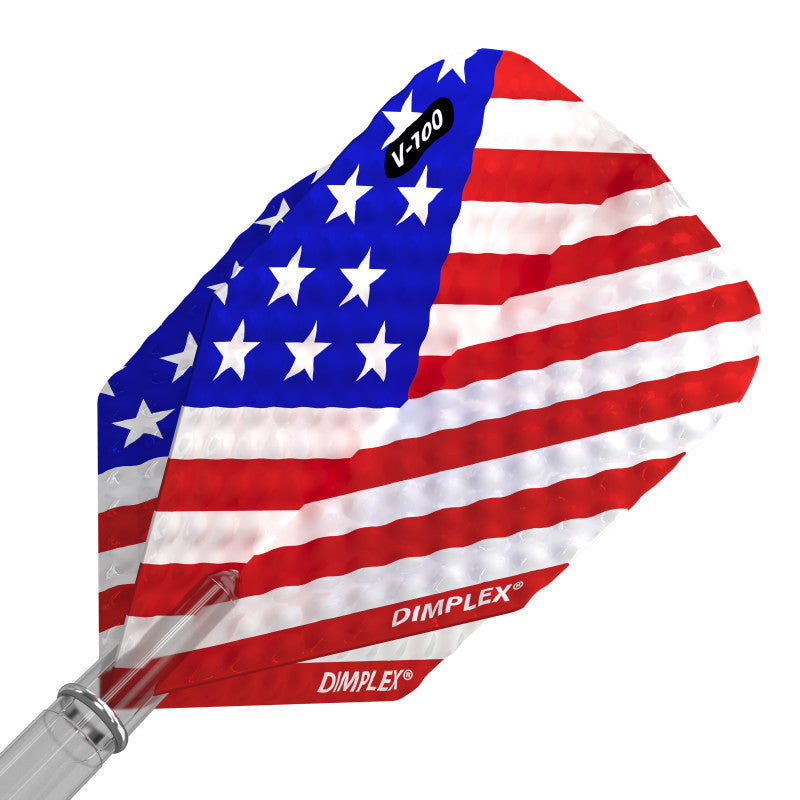 Viper Dimplex Dart Flights Standard American Flag Angled