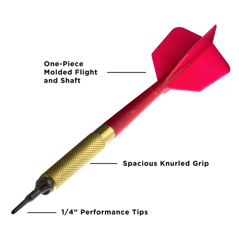 Viper Commercial Brass Bar Darts - Bag of 45 Darts - Red