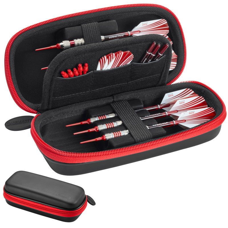 Casemaster Sentry Dart Case with Red Zipper