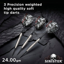 Load image into Gallery viewer, Viper Sinister 95% Tungsten Steel Tip Darts 24 Grams
