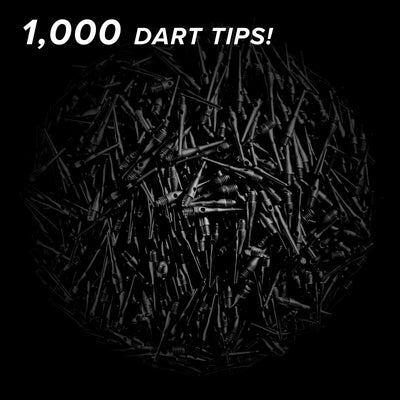 Viper Tufflex Tips III 2BA 1000Ct Soft Dart Tips Black