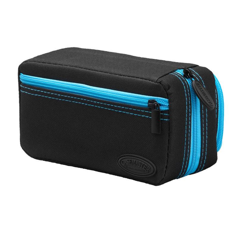 Casemaster Plazma Pro Dart Case Black with Blue Trim and Phone Pocket Dart Cases Casemaster 