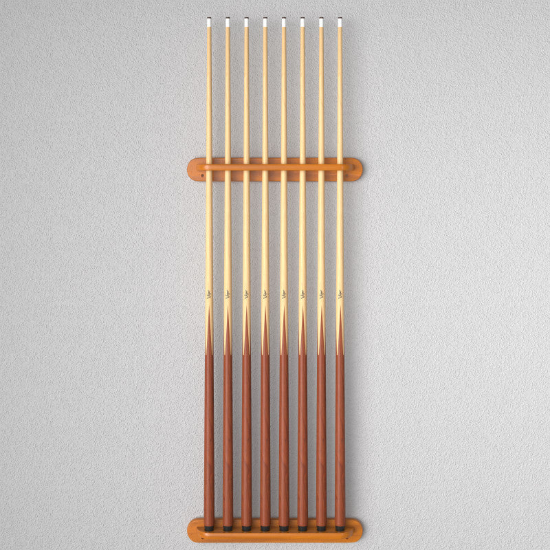 Viper Traditional Oak 8 Cue Wall Cue Rack