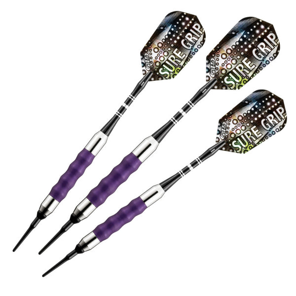 DARTMAX TR-90g-RK 紫色 4個セット Viper Sure Grip Purple Soft Tip Darts