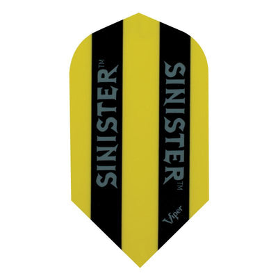 V-100 Sinister Flights Slim Opaque Yellow Dart Flights Viper 