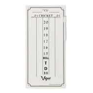 Vertical cricket scoreboard with numbered rows 20 to 15, bull, T, D, 3B sections
