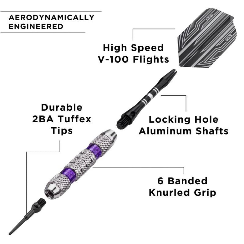 Viper Wind Runner Purple Soft Tip Darts 18 Grams Soft-Tip Darts Viper 