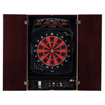 Viper Metropolitan Mahogany Soft Tip Dartboard Cabinet