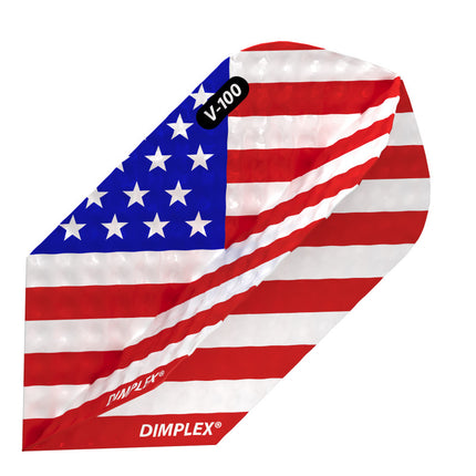 Viper Dimplex Dart Flights Slim American Flag Angled