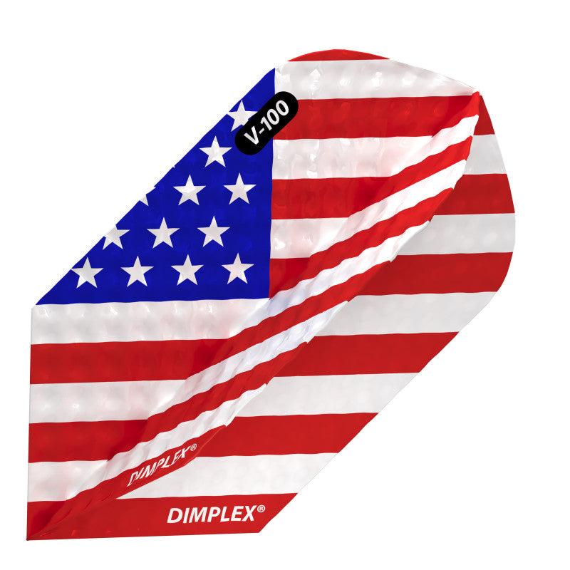 Viper Dimplex Dart Flights Slim American Flag Angled