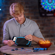 [REFURBISHED] Casemaster Plazma Pro Dart Case Black with Blue Trim and Phone Pocket Refurbished Refurbished GLD Products 