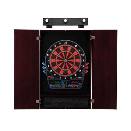 Viper Orion Electronic Dartboard, Metropolitan Mahogany Cabinet & Shadow Buster Dartboard Light Bundle Darts Viper 