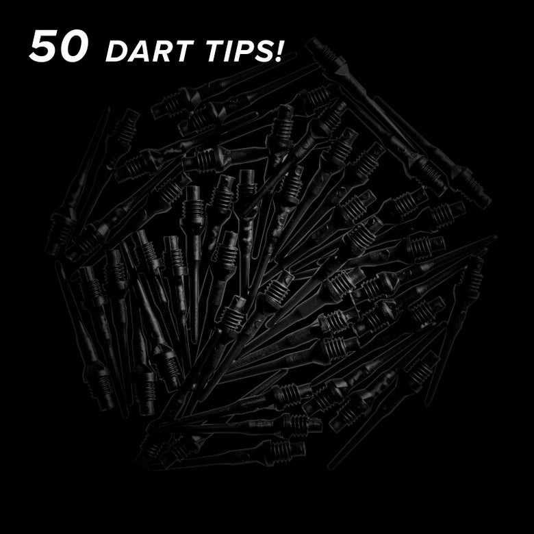 Viper Tufflex Tips II 2BA Black 50Ct Soft Dart Tips