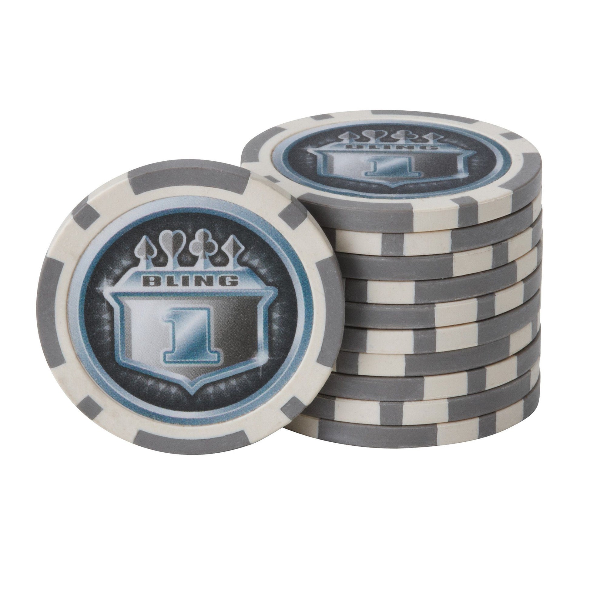 [REFURBISHED] Fat Cat Bling 13.5 Grams 500Ct Poker Chip Set Refurbished Refurbished GLD Products 