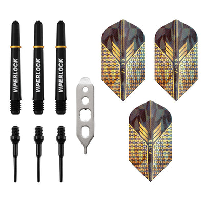 Viper Wizard Gold and Black Soft Tip Darts 20 Grams