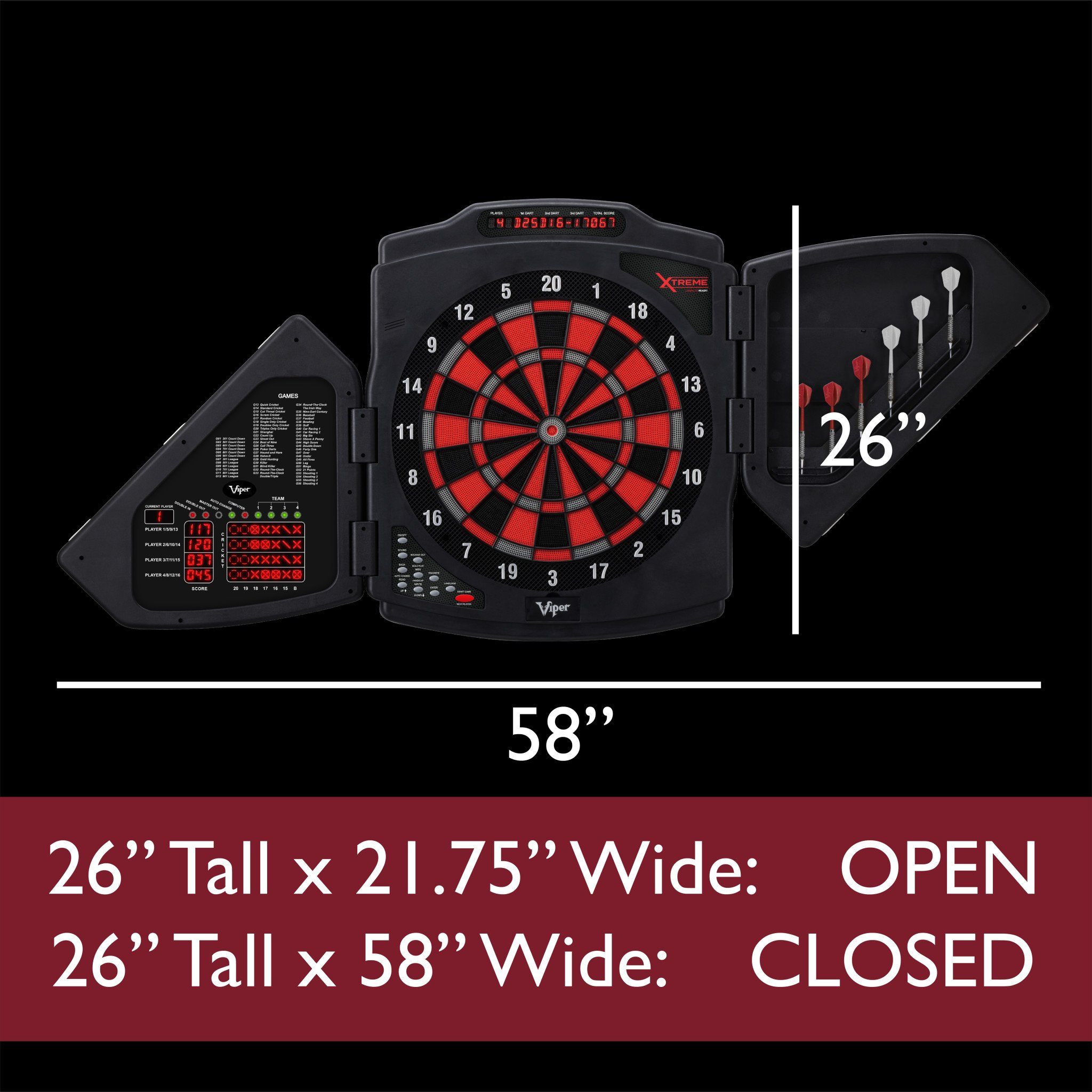 Viper X-Treme Electronic Dartboard Soft-Tip Dartboard Viper 