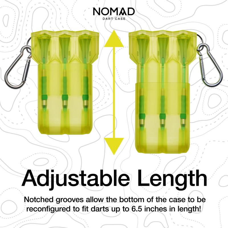 Casemaster Nomad Adjustable Dart Case Neon Yellow Dart Cases Casemaster 