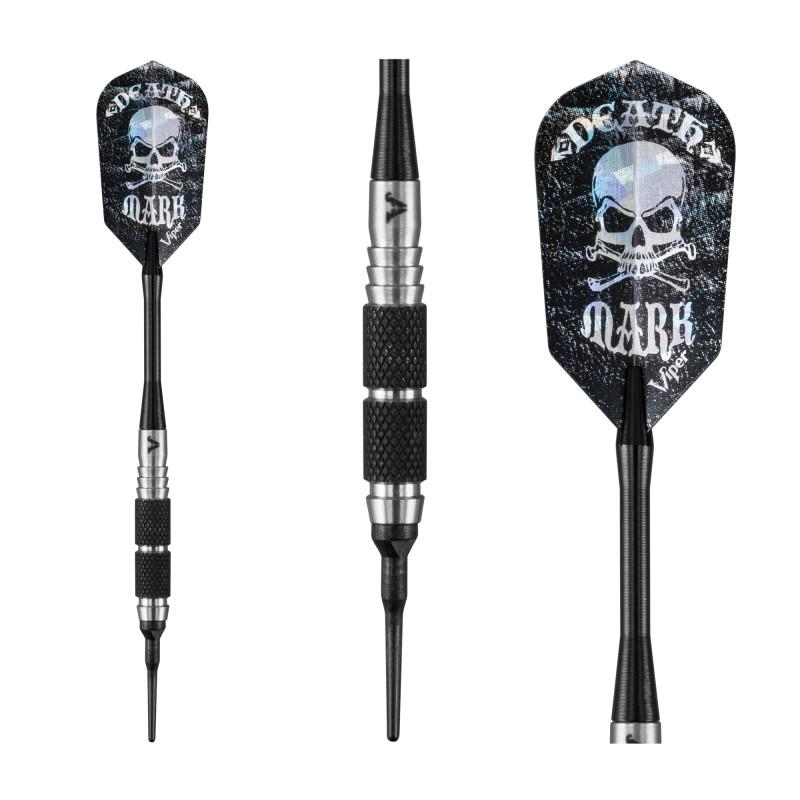 Viper Desperado 80% Tungsten Death Mark Soft Tip Darts 1 Knurled Ring 18 Grams Soft-Tip Darts Viper 