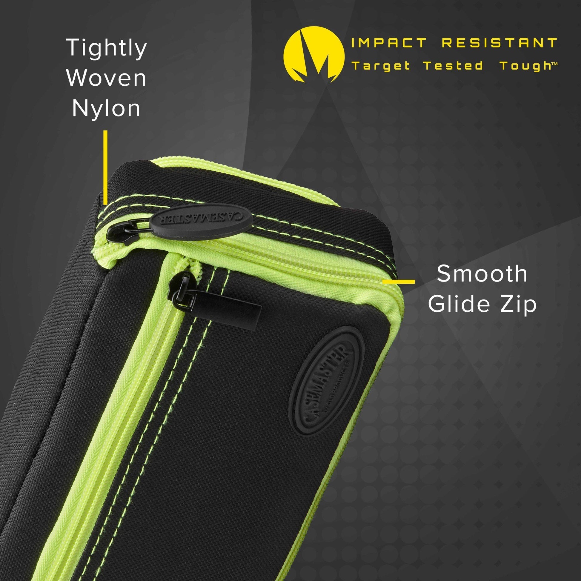 [REFURBISHED] Casemaster Plazma Plus Dart Case Black with Yellow Trim and Phone Pocket Refurbished Refurbished GLD Products 