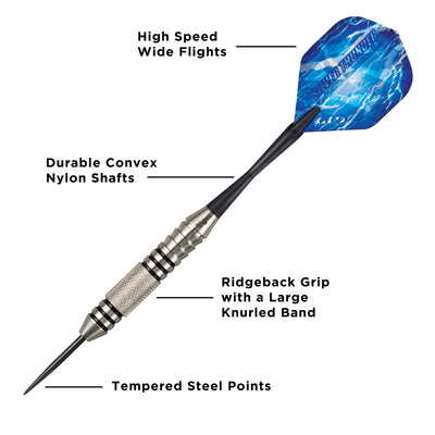 Viper Silver Thunder Steel Tip Darts 24 Grams