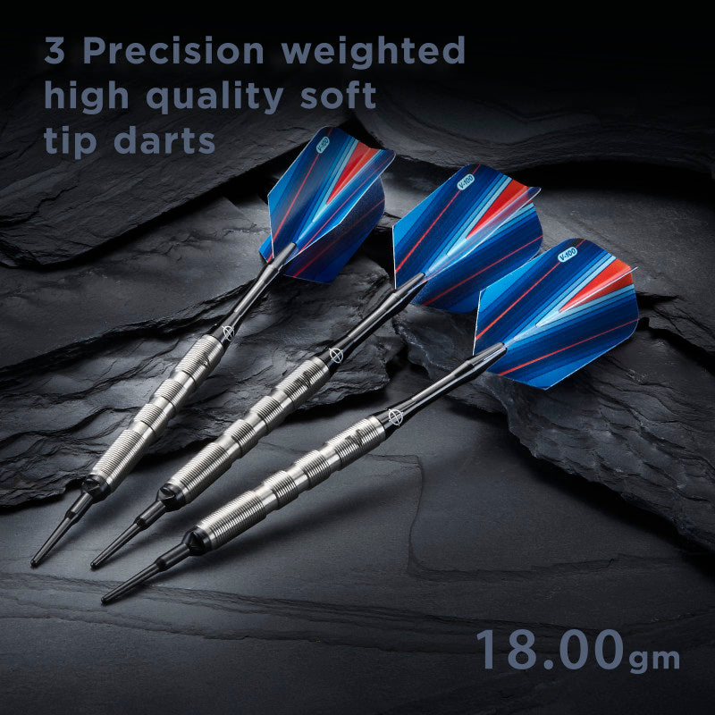 Viper Sidewinder 80% Tungsten Soft Tip Darts Ringed Barrel 18 Grams