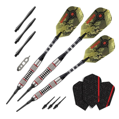 Viper Ranger Darts 80% Tungsten Soft Tip Darts Red Rings Soft-Tip Darts Viper 