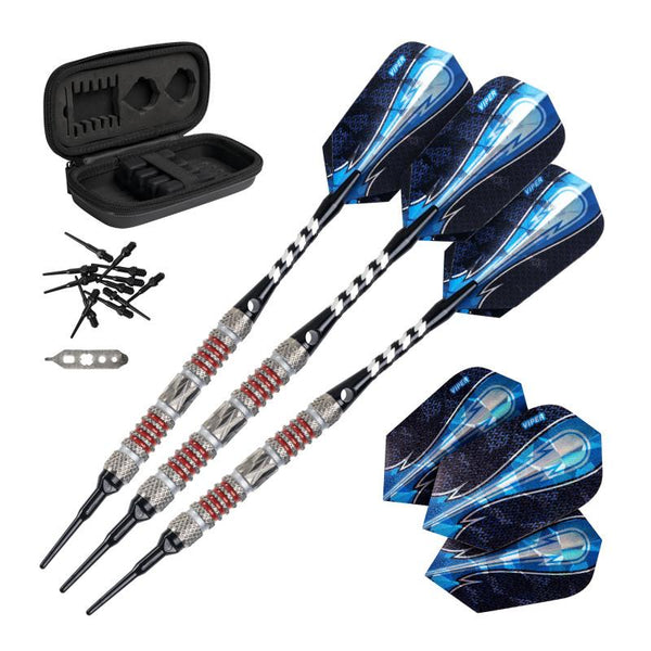 Prop Dartez 80 ルアー 5点セット Viper Astro Darts 80% Tungsten Soft Tip Darts Red Rings