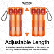 [REFURBISHED] Casemaster Nomad Adjustable Dart Case Neon Orange Refurbished Refurbished GLD Products 
