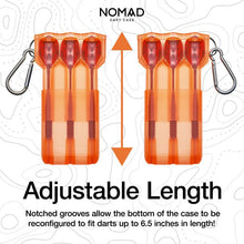 Load image into Gallery viewer, Casemaster Nomad Adjustable Dart Case Neon Orange Dart Cases Casemaster 
