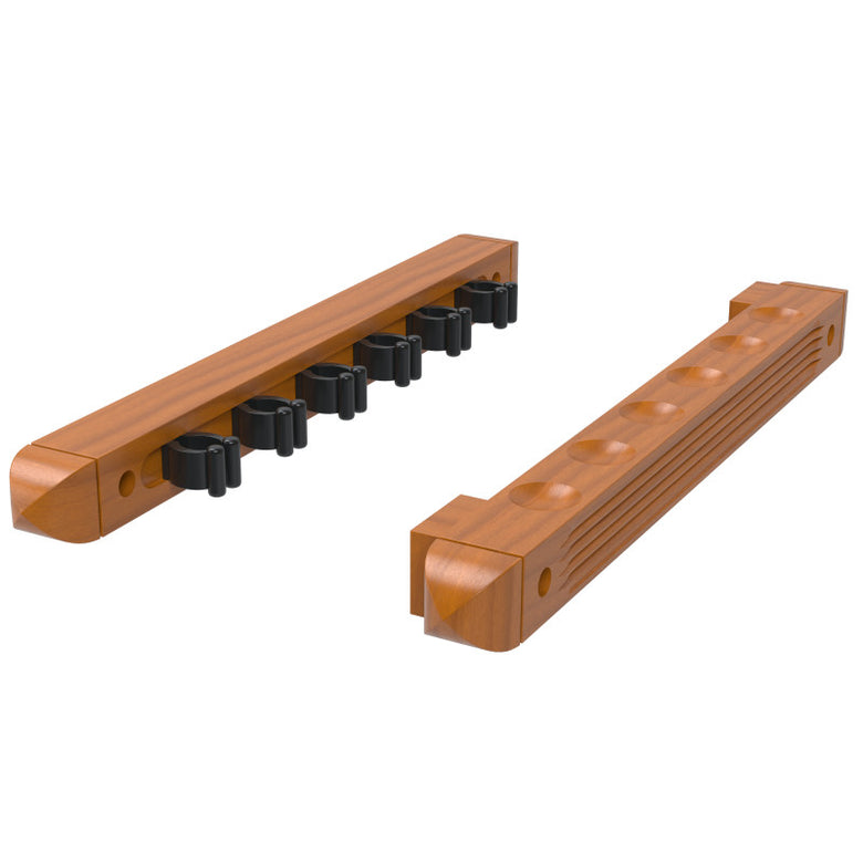 Fat Cat Oak 6 Cue 2-Piece Wall Cue Rack