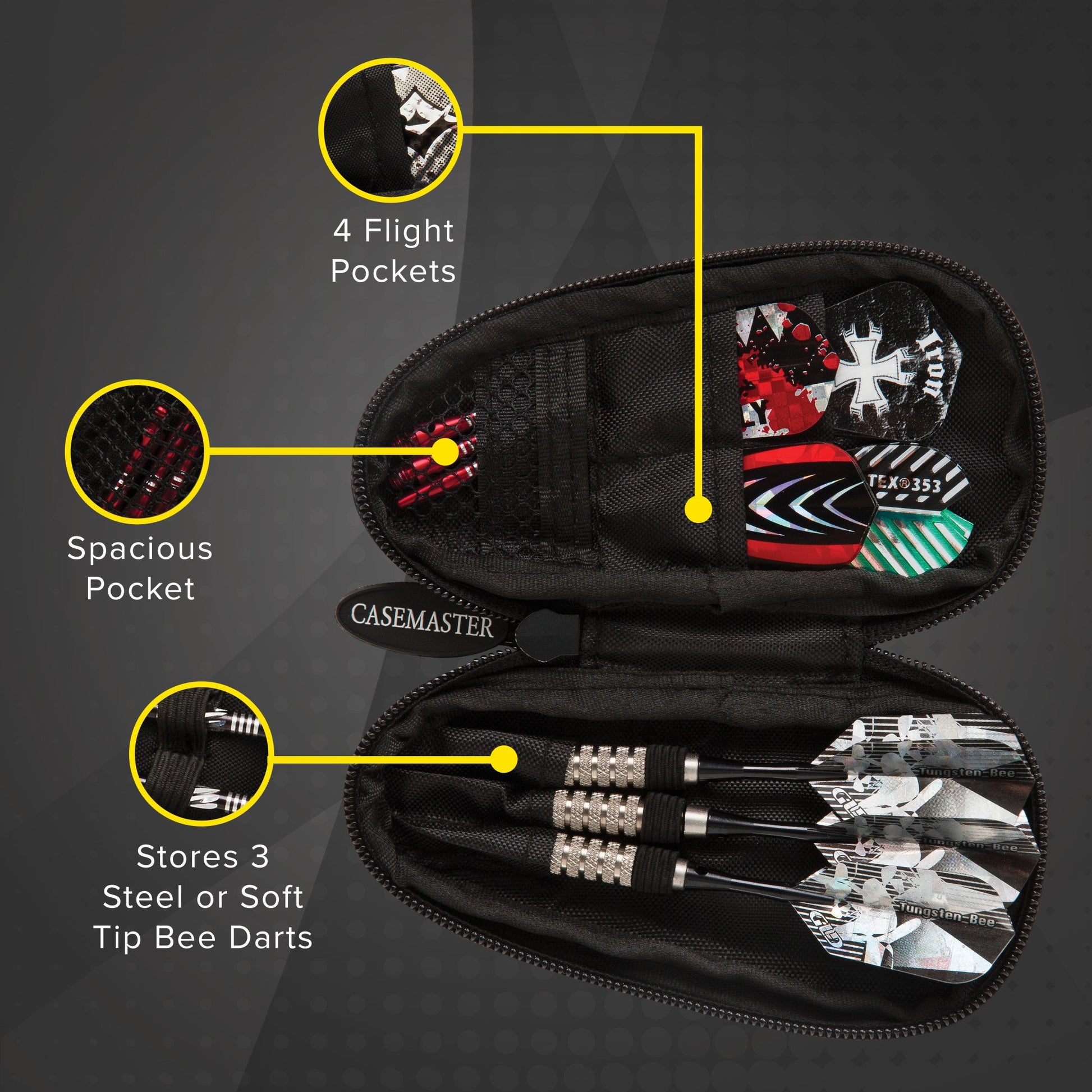 [OPEN BOX] Casemaster Super Bee Black Dart Case