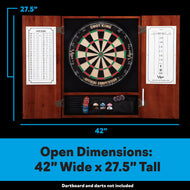 Viper Metropolitan Cinnamon Steel Tip Dartboard Cabinet