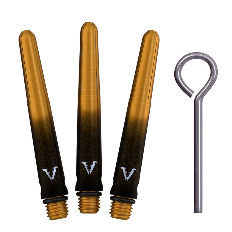 Viperlock Aluminum Shade Dart Shaft Short Gold