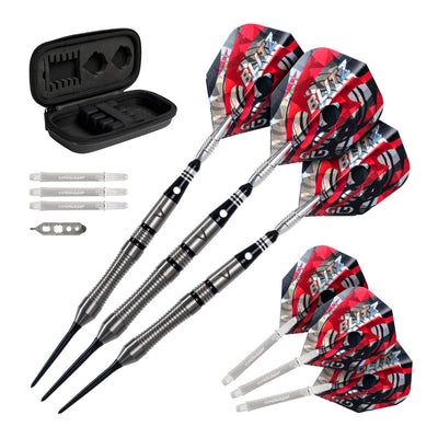 Dardos Viper Blitz Darts con punta de acero de tungsteno al 95 %, 22 gramos 