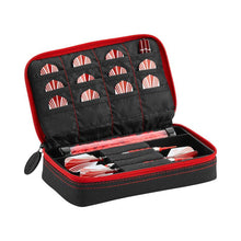 Load image into Gallery viewer, Casemaster Plazma Dart Case Black with Ruby Zipper Dart Cases Casemaster 
