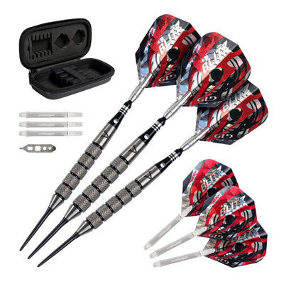 Dardos Viper Blitz Darts con punta de acero de tungsteno al 95 %, 28 gramos 