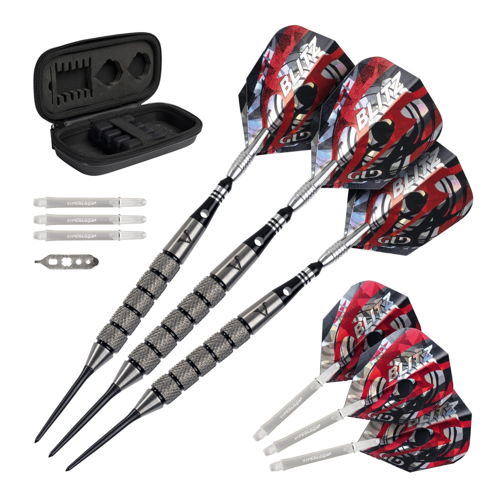 [REFURBISHED] Viper Blitz Darts 95% Tungsten Steel Tip Darts 28 Grams Refurbished Refurbished GLD Products 