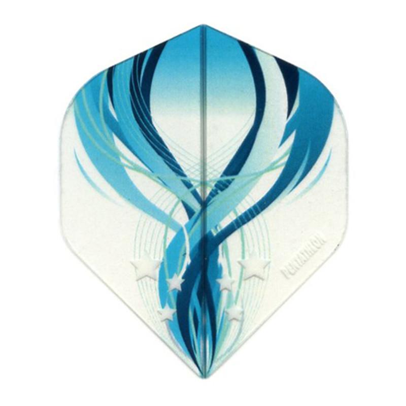 Pentathlon Standard Translucent Design White/Blue Flights Dart Flights Viper 