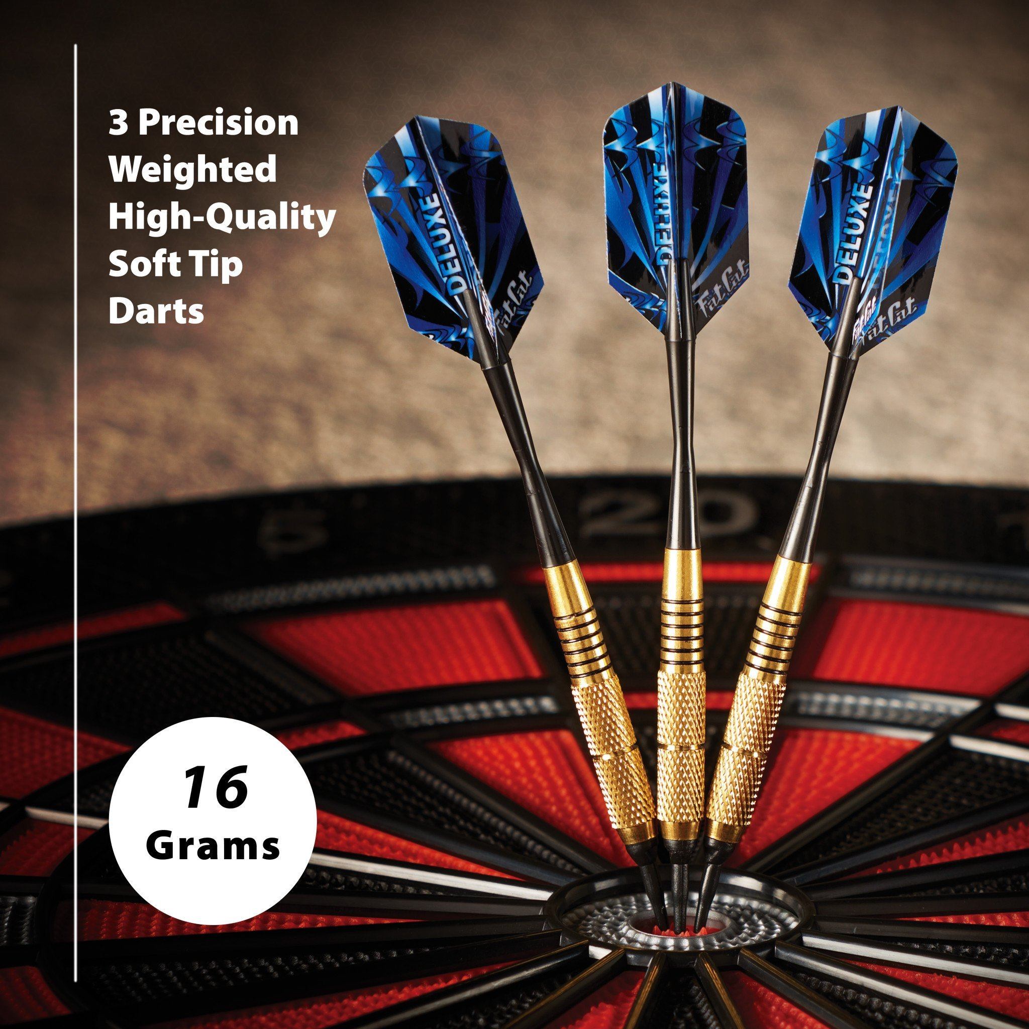 [REFURBISHED] Fat Cat Deluxe Soft Tip Darts 16 Grams Refurbished Refurbished GLD Products 