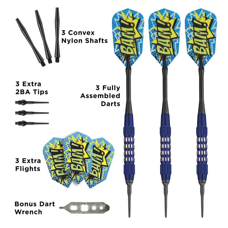 Viper Comix BAM! Darts Soft Tip Darts Blue 18 Grams Soft-Tip Darts Viper 