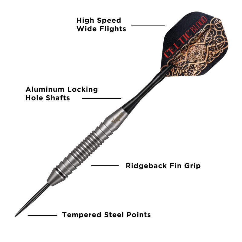 Viper Underground Steel Tip Darts Celtic Blood 22 Grams