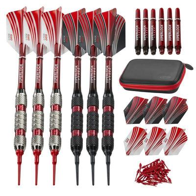 Casemaster Sentry Dart Case and Two Sets of Viper Soft Tip Darts 18 Grams Red Soft-Tip Darts Viper 