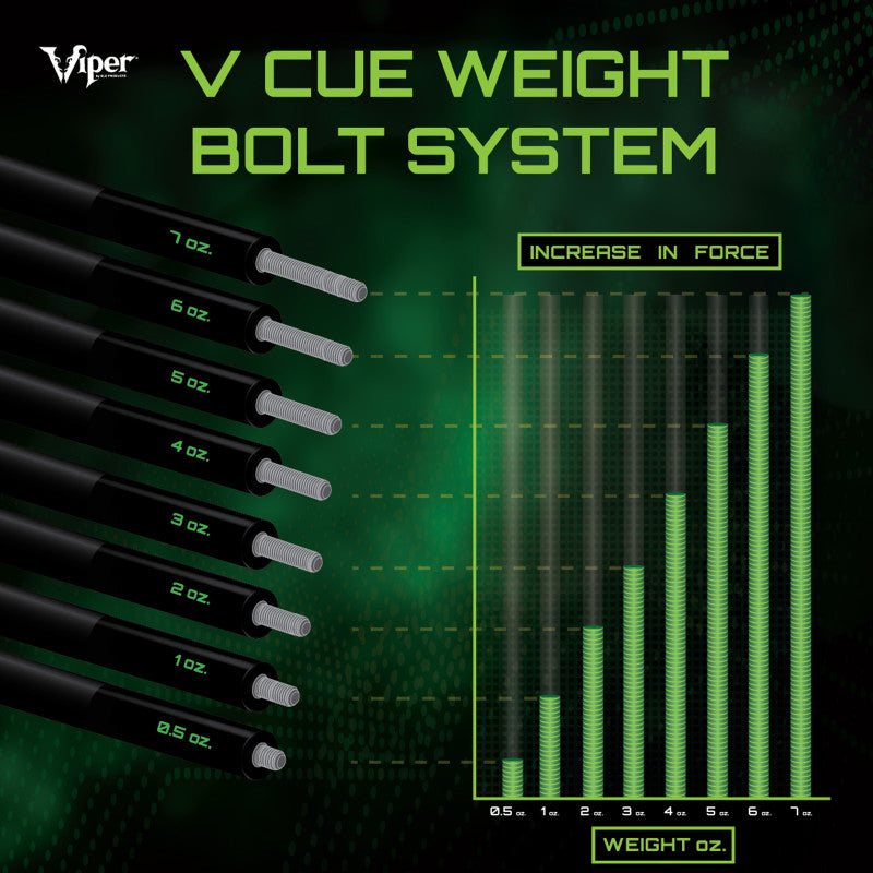 Viper Professional Cue Weight Bolt System 7 oz.
