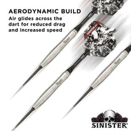 Viper Sinister 95% Tungsten Steel Tip Darts 24 Grams